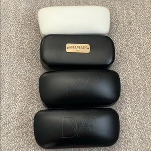 Four sunglass cases